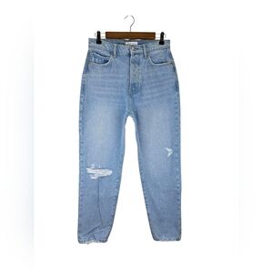 Betro Simone Women's Light Wash High- Rise Button Fly Straight Leg Jeans Size 28